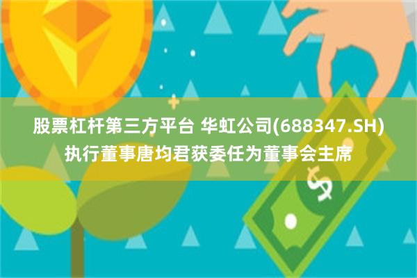 股票杠杆第三方平台 华虹公司(688347.SH)执行董事唐均君获委任为董事会主席