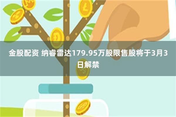 金股配资 纳睿雷达179.95万股限售股将于3月3日解禁